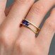 Anello in oro con Tanzanite (de Melo)