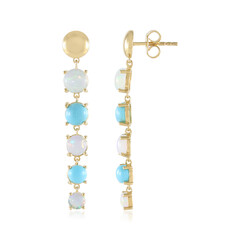 Pendientes en plata con Ópalo de Welo (de Melo Essence)