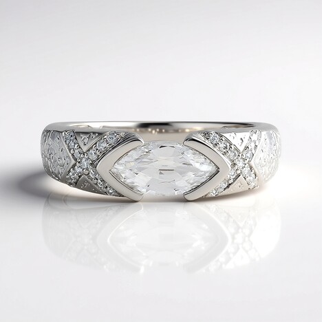 Anello in argento con Zircone (de Melo Essence)