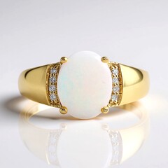 Anello in oro con Opale Australiano (CIRARI)