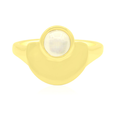 Anello in argento con Opale Bianco