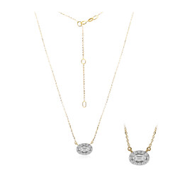 Collar en oro con Diamante SI1 (G) (Annette)