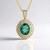 Collana in argento con Fluorite Verde (Gems en Vogue)