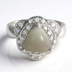 Anello in argento con Agata Botswana