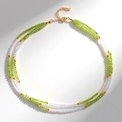 Collana in argento con Peridoto