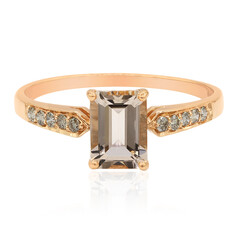 Gouden ring met een morganiet