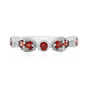 Bague en argent et Rubis de Tanzanie (Adela Silber)