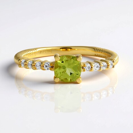 Anello in argento con Peridoto Arizona