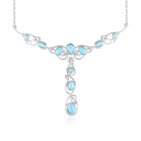 Collar en plata con Turquesa bella durmiente (Faszination Türkis)