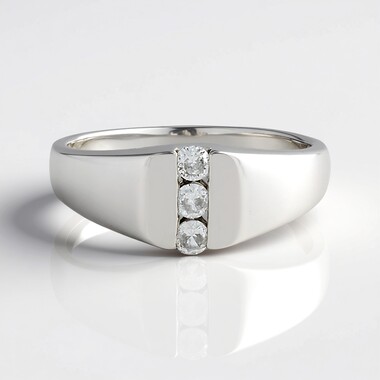 Bague en argent et Zircon