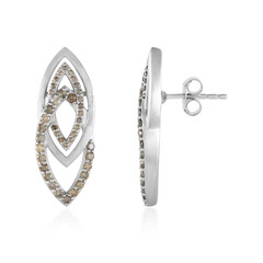 Pendientes en oro con Diamante champán I2 (de Melo Gold)