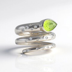 Anello in argento con Peridoto (de Melo Essence)