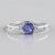 Anello in argento con Tanzanite (Adela Silber)