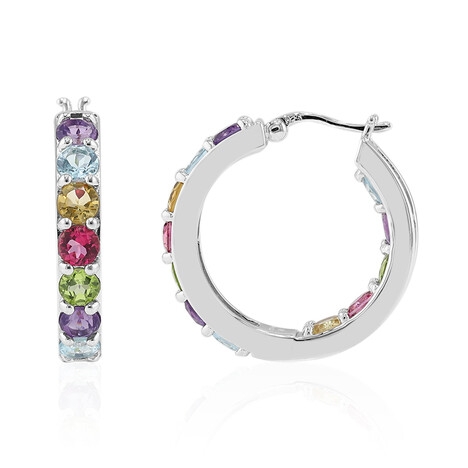 Pendientes en plata con Topacio azul cielo