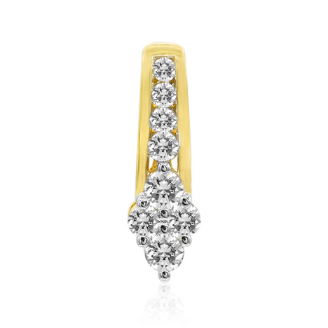 18K IF (D) Diamond Gold Pendant (Annette)