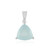 Zilveren hanger met een Aqua Chalcedoon