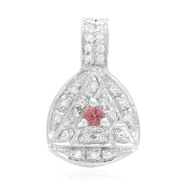 Pendentif en argent et Tourmaline rose