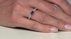 Anillo en plata con Cianita de Nepal