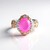 Anello in argento con Opale Rosa dell'Etiopia (Gems en Vogue)