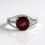 Anello in argento con Granato Mozambico
