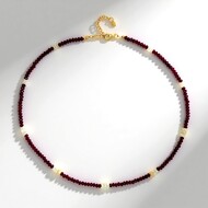 Mozambique Ruby Silver Necklace