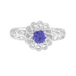 Anillo en plata con Tanzanita (Ornaments by de Melo)