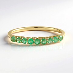 Anello in oro con Smeraldo Russo (de Melo Gold)