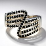 Anello in argento con Spinello Nero