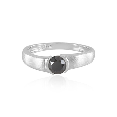 Bague en or et Diamant noir