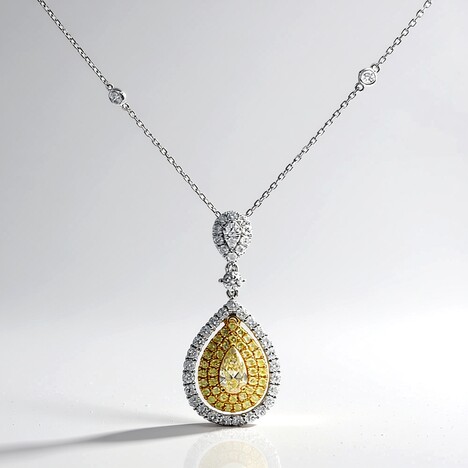 Collana in oro con Diamante Giallo SI2 (CIRARI)