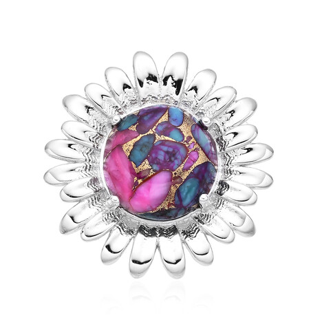 Ciondolo in argento con Mosaico turchese