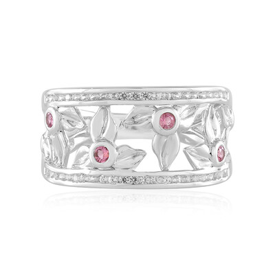 Brazilian Pink Tourmaline Silver Ring (de Melo)
