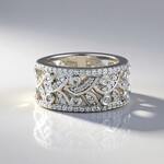 Bague en argent et Zircon