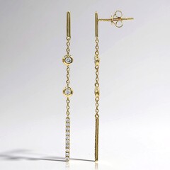 Orecchini in oro con Diamante SI2 (H) (CIRARI)