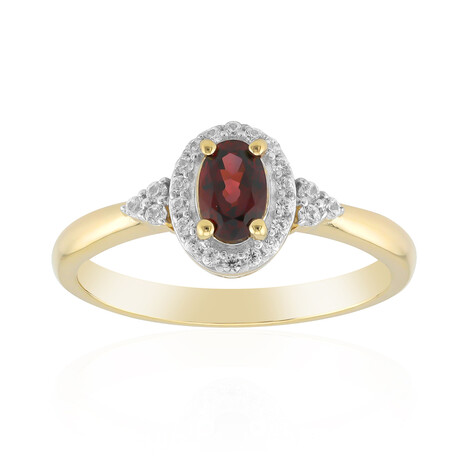 Anillo en oro con Rubí Songea