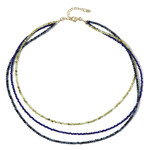 Edelstein-Silberhalskette