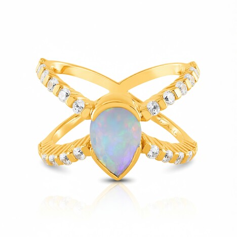 Anillo en plata con Ópalo de Welo (de Melo Essence)