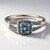 Anello placcato in platino con Diamante Fancy