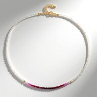 Collar en plata con Rubí