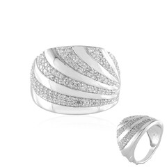 Anillo en plata con Zircón (de Melo)