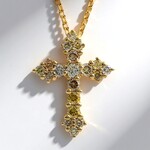 Gouden halsketting met een SI2 Fancy Diamant (CIRARI)