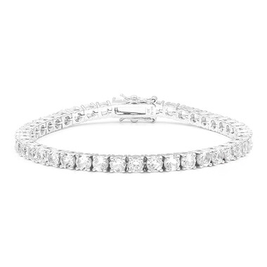Bracciale in argento con Topazio Bianco