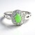 Anello in argento con Crisoprasio Imperiale