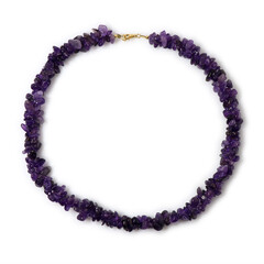 Collar en plata con Amatista de Zambia