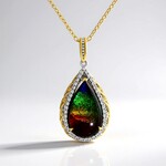 Collar en plata con Ammolita (Gems en Vogue)