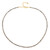 Zilveren halsketting met Champagne Diamanten
