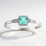 Gouden ring met een Braziliaanse Paraiba toermalijn (AMAYANI)