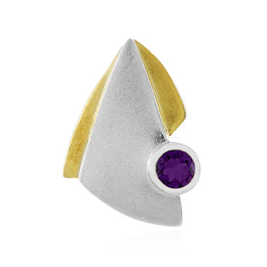Uruguay-Amethyst-Silberanhänger (MONOSONO COLLECTION)