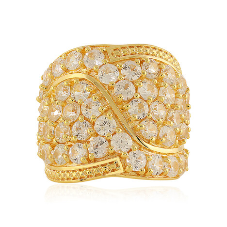 Zilveren ring met zirkonen