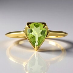 Anello in argento con Peridoto